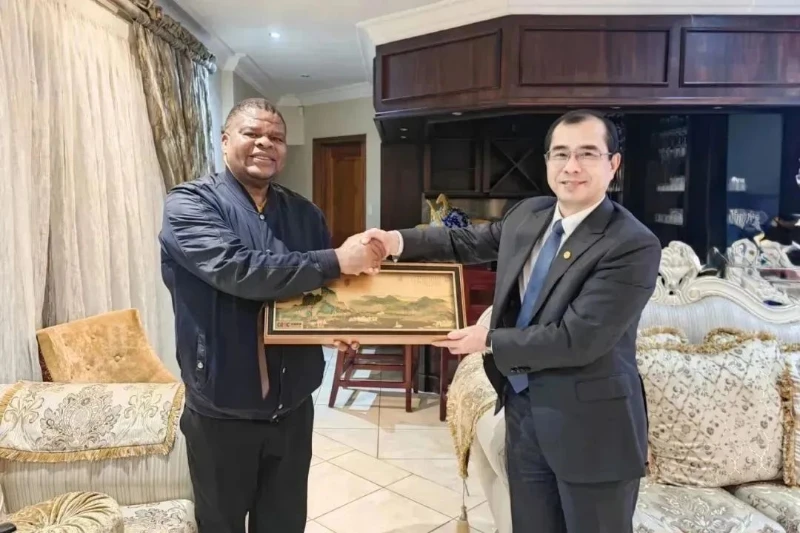 Qiao Xubin, President of  Energy China International Meets with South Africa’s Deputy Minister of Water and Sanitation David Mahlobo