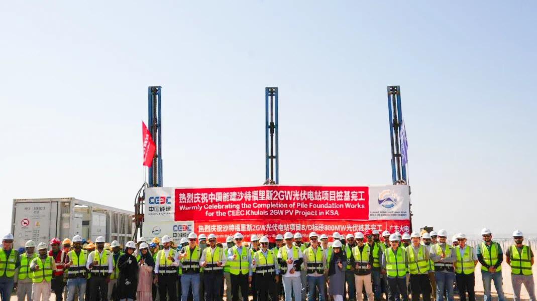 Piling Works Fully Completed for Saudi Faris 2GW PV Project